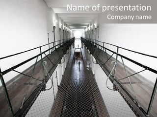 Architecture Incarceration Shadow PowerPoint Template