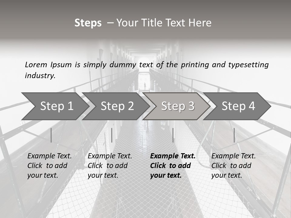 Architecture Incarceration Shadow PowerPoint Template