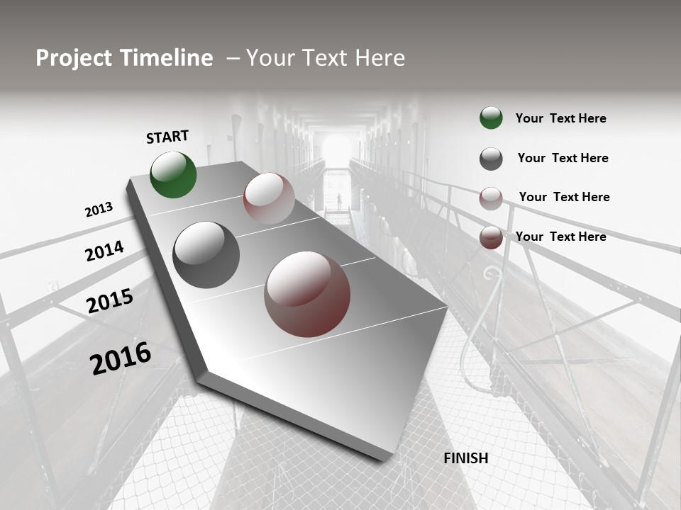 Architecture Incarceration Shadow PowerPoint Template