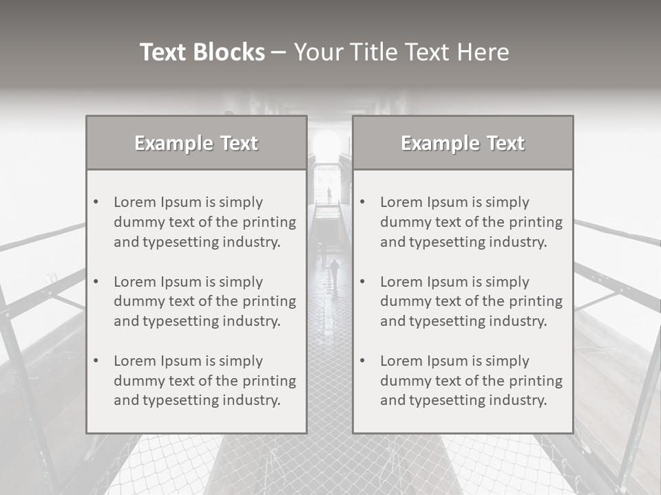 Architecture Incarceration Shadow PowerPoint Template