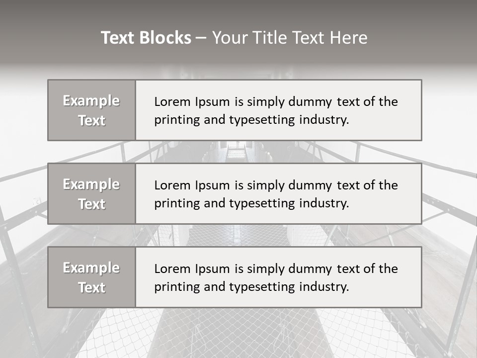 Architecture Incarceration Shadow PowerPoint Template