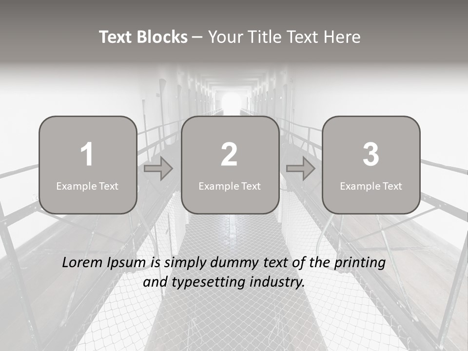 Architecture Incarceration Shadow PowerPoint Template