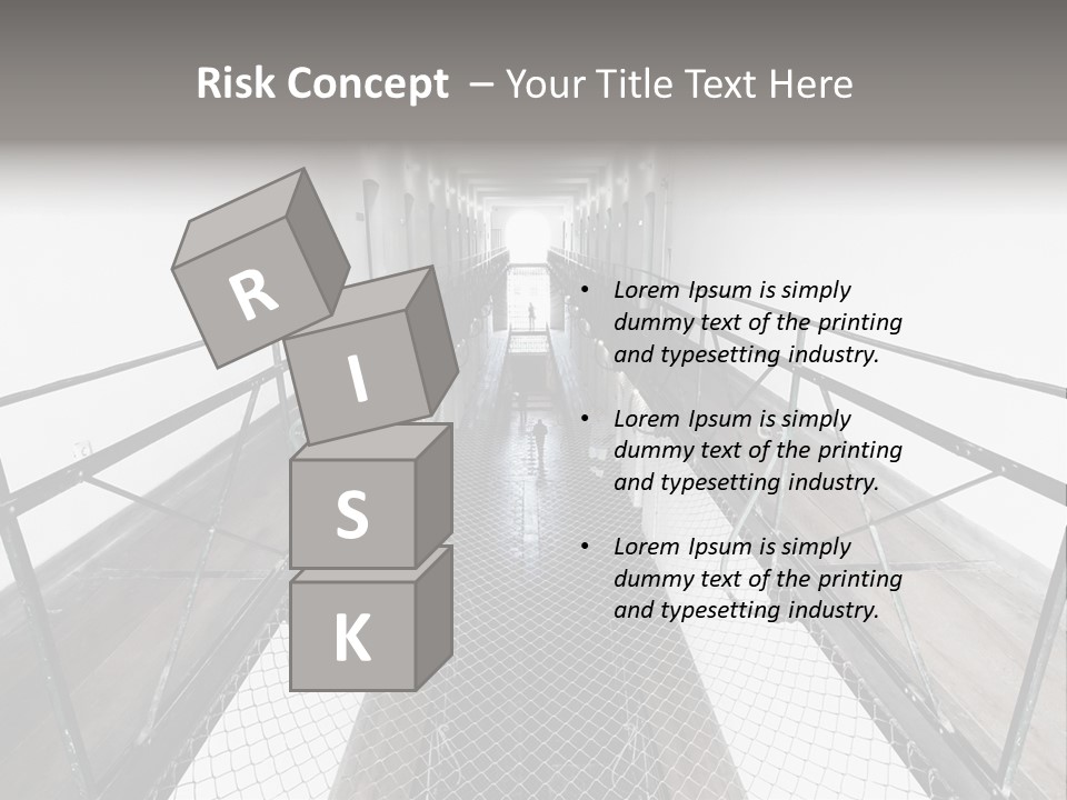 Architecture Incarceration Shadow PowerPoint Template