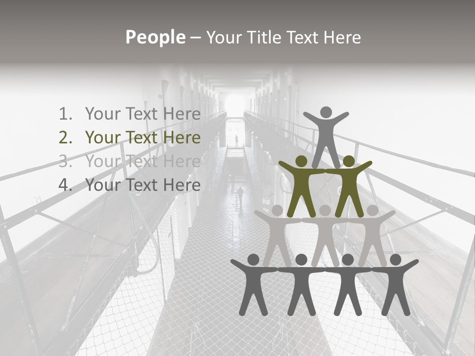 Architecture Incarceration Shadow PowerPoint Template