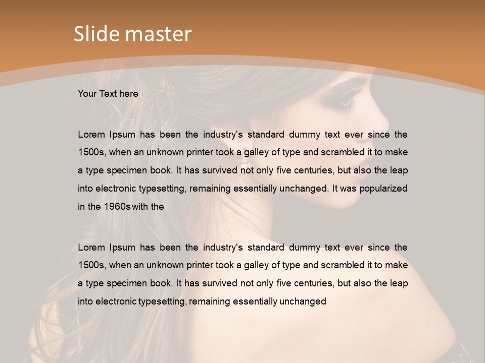 Hair Face Health PowerPoint Template