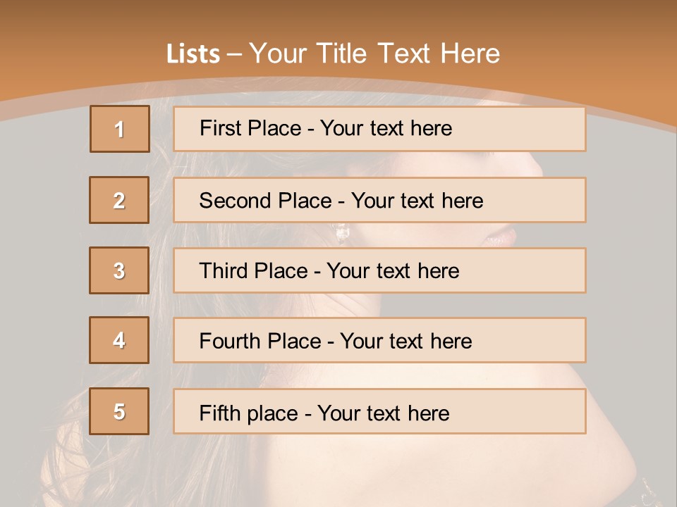Hair Face Health PowerPoint Template