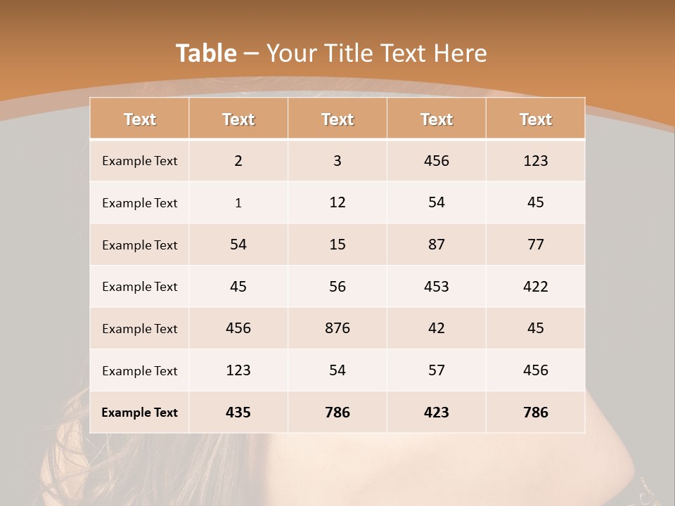 Hair Face Health PowerPoint Template