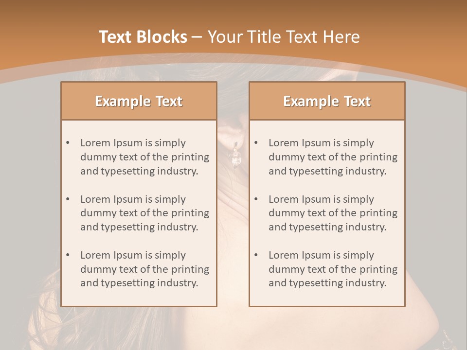 Hair Face Health PowerPoint Template