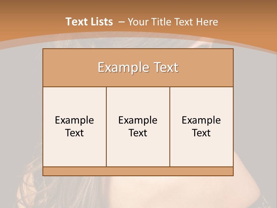 Hair Face Health PowerPoint Template