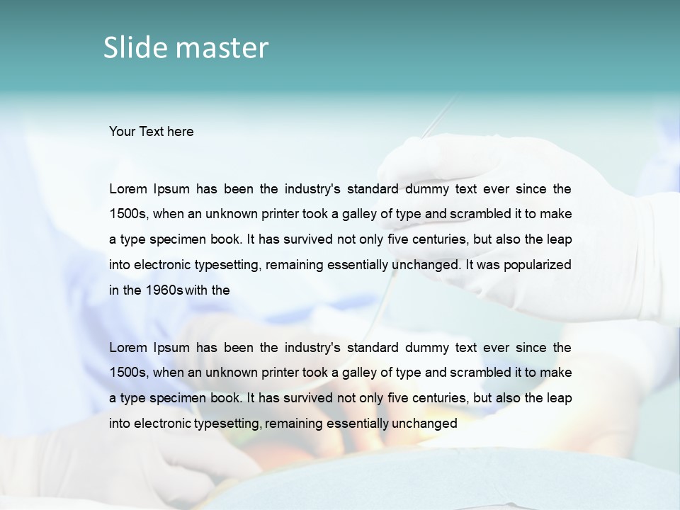 Healthcare Laminectomy Hospital PowerPoint Template