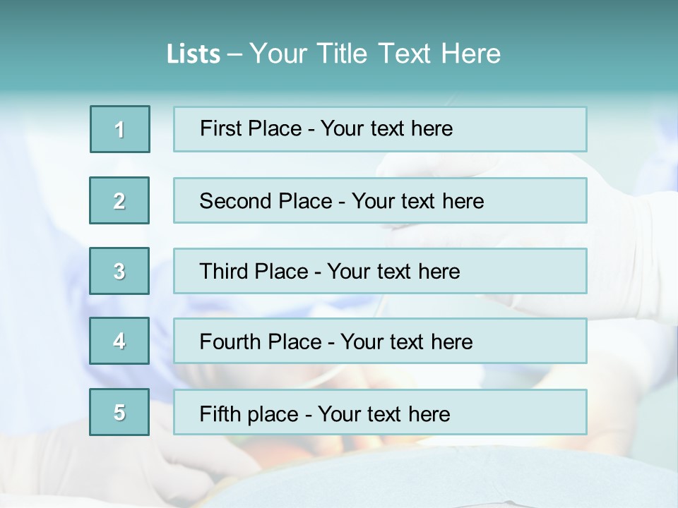 Healthcare Laminectomy Hospital PowerPoint Template