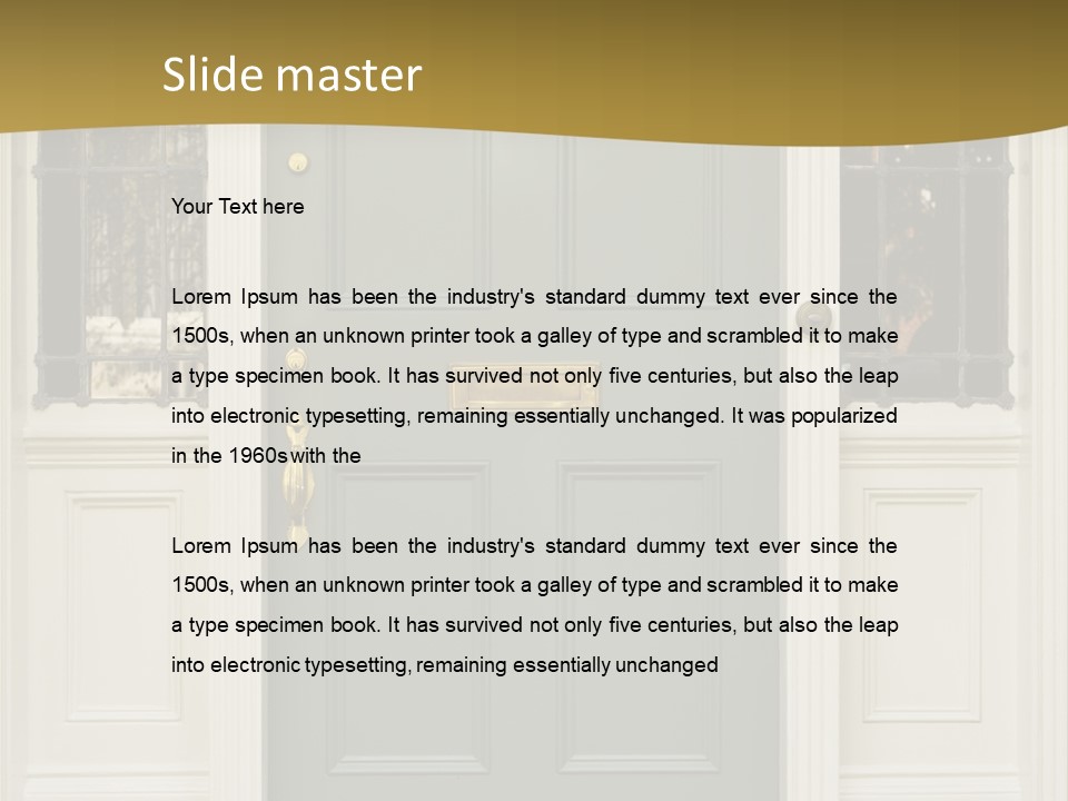 Structure Exterior Facade PowerPoint Template