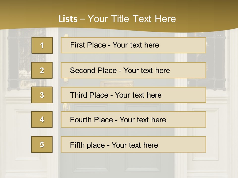 Structure Exterior Facade PowerPoint Template