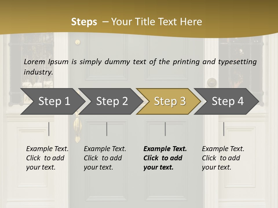 Structure Exterior Facade PowerPoint Template
