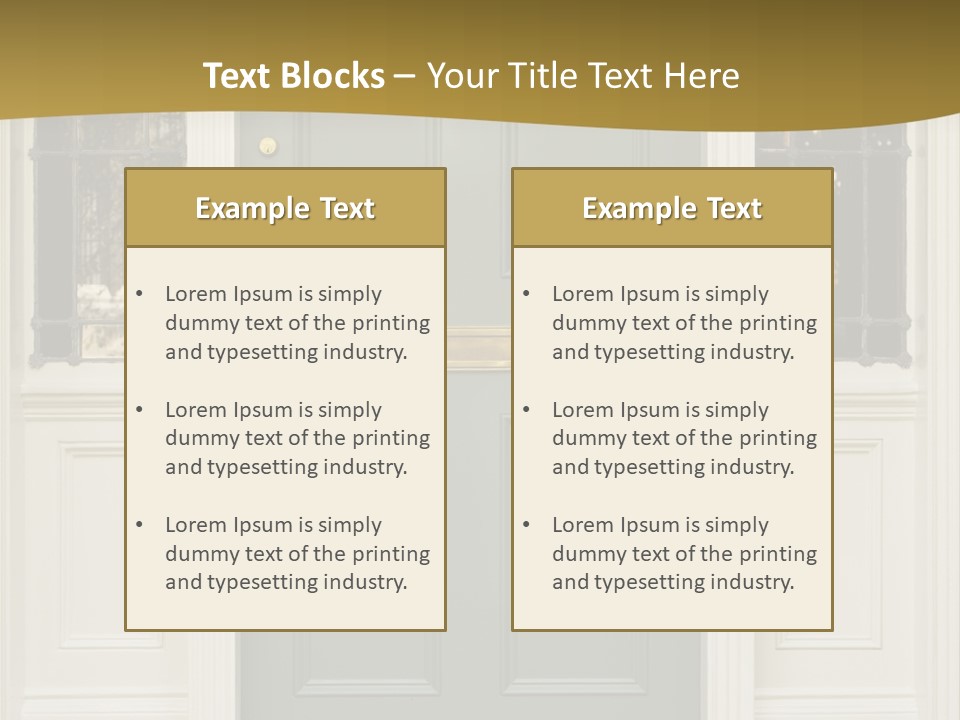 Structure Exterior Facade PowerPoint Template