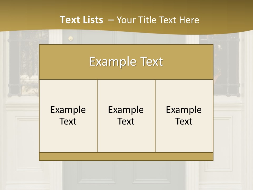 Structure Exterior Facade PowerPoint Template