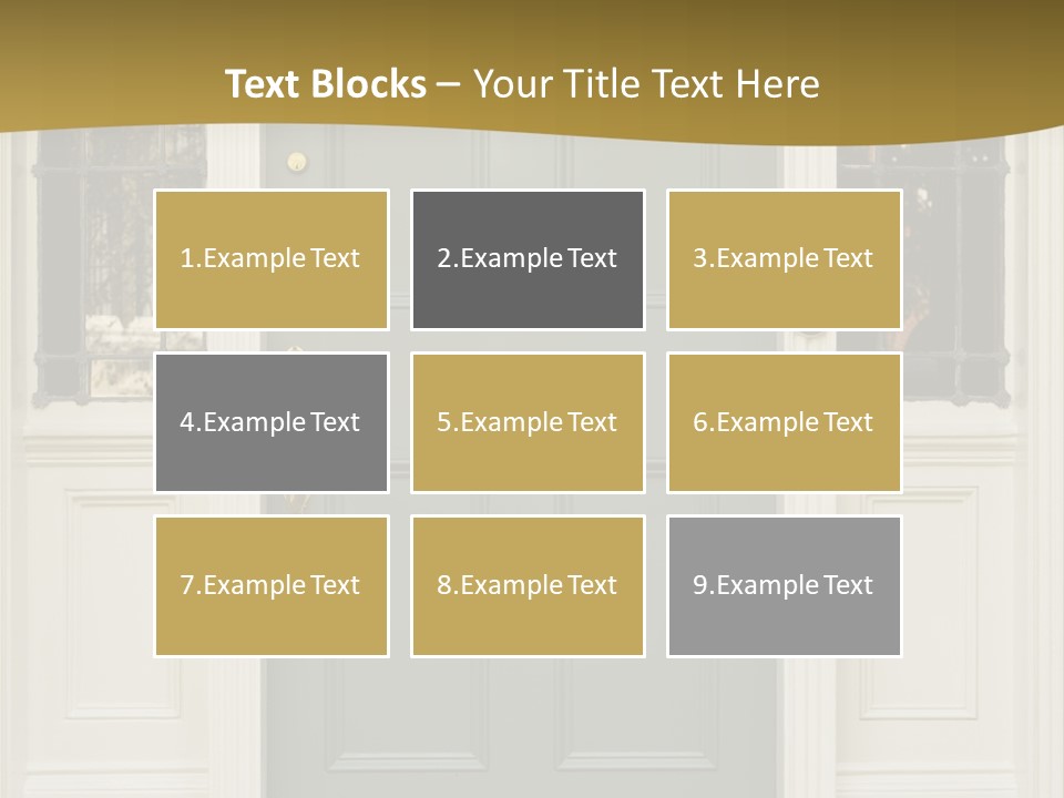 Structure Exterior Facade PowerPoint Template