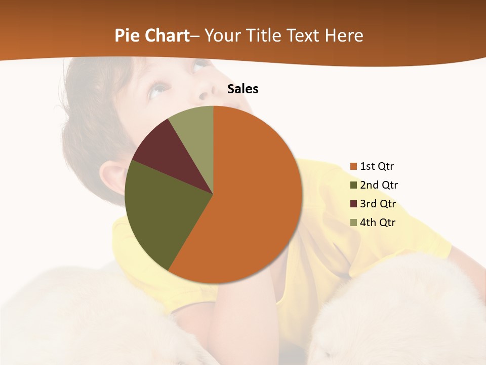 Fur Child Portrait PowerPoint Template