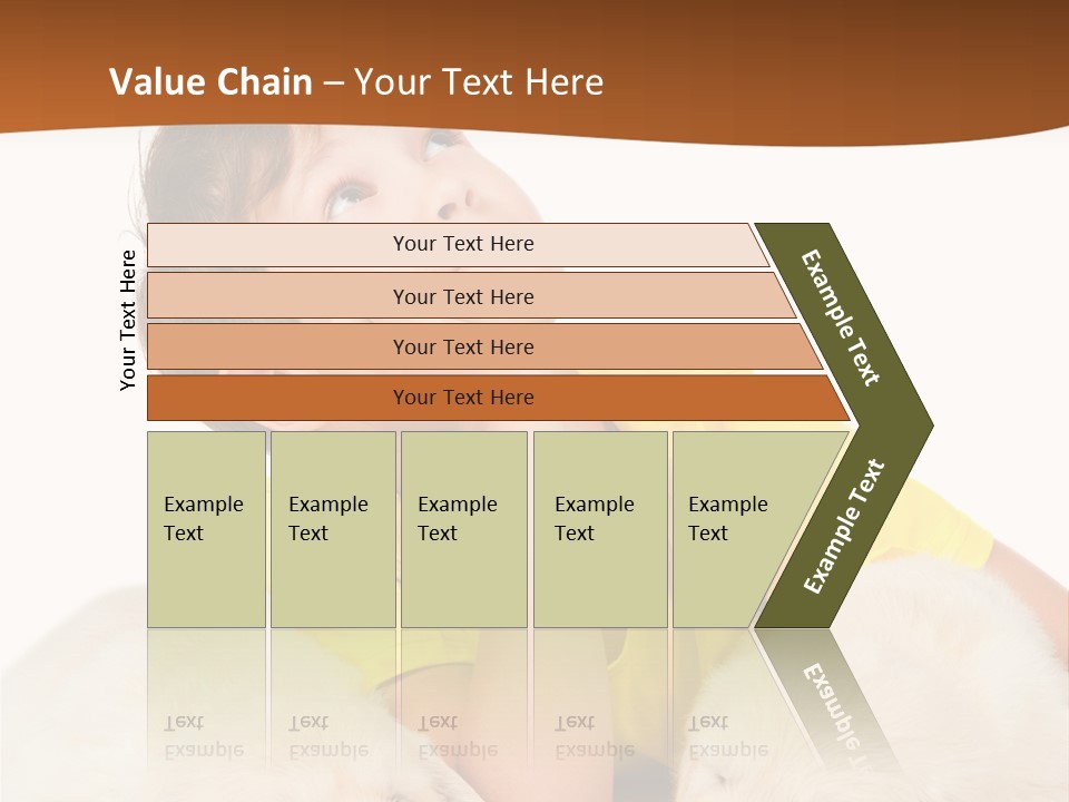 Fur Child Portrait PowerPoint Template