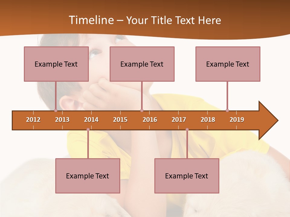 Fur Child Portrait PowerPoint Template