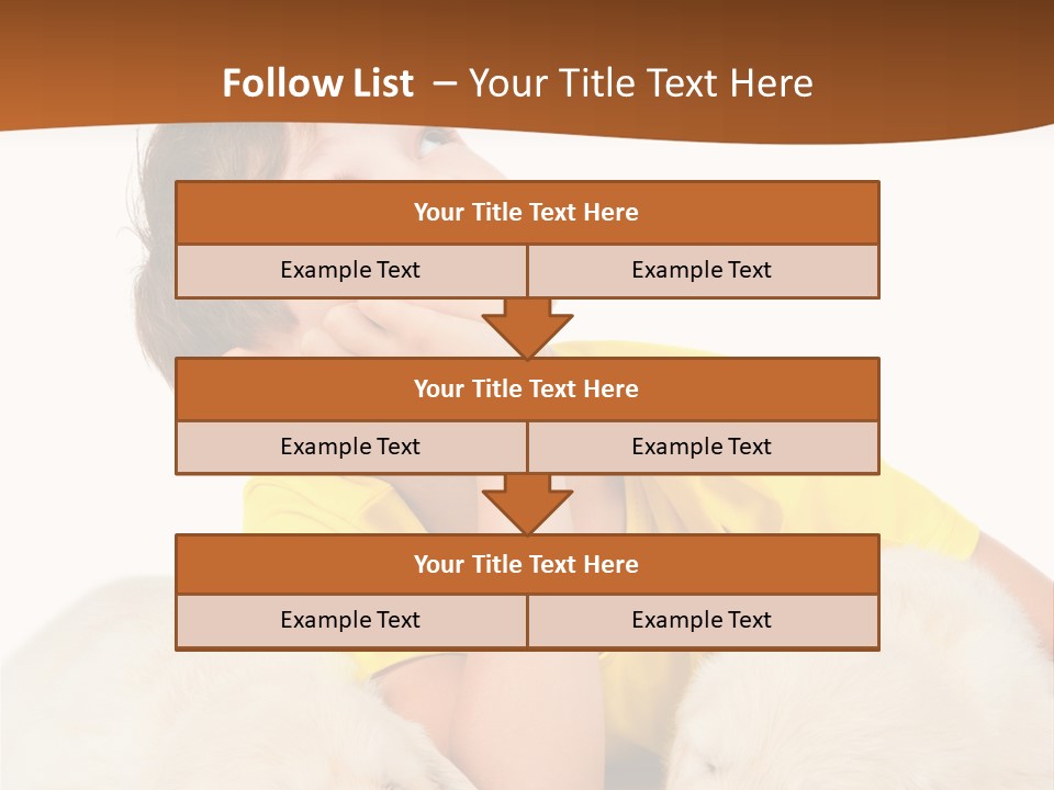 Fur Child Portrait PowerPoint Template