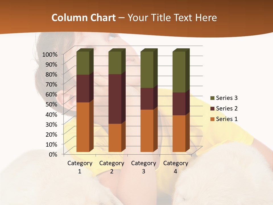 Fur Child Portrait PowerPoint Template