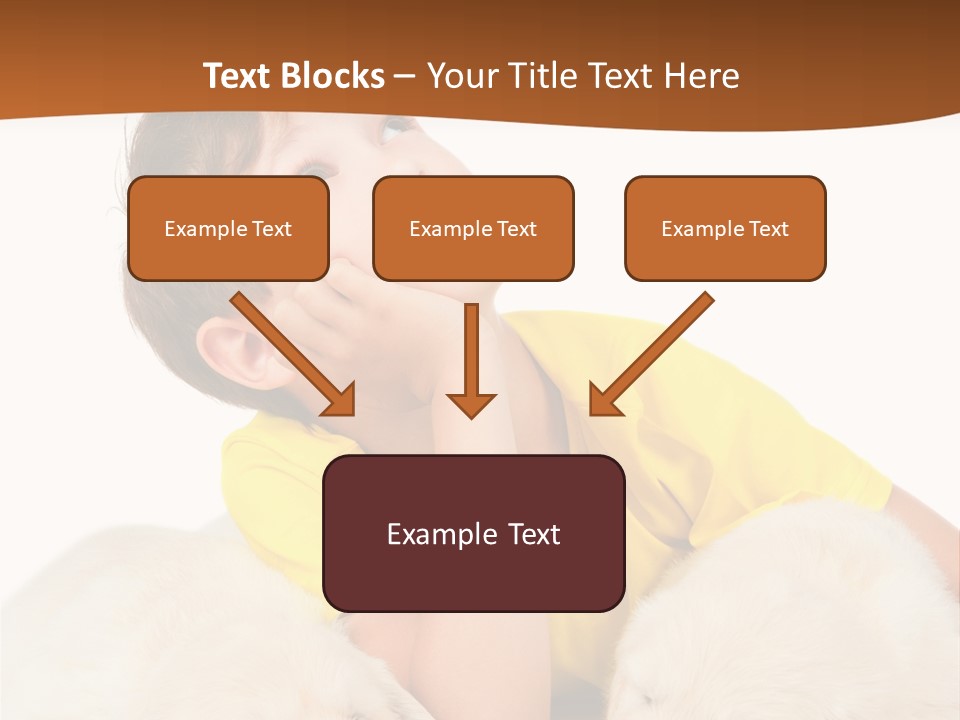 Fur Child Portrait PowerPoint Template