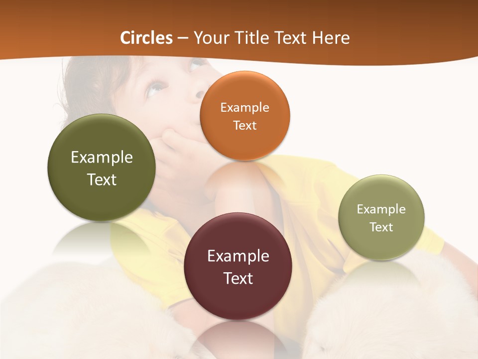 Fur Child Portrait PowerPoint Template