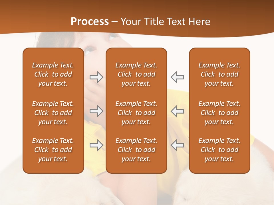 Fur Child Portrait PowerPoint Template