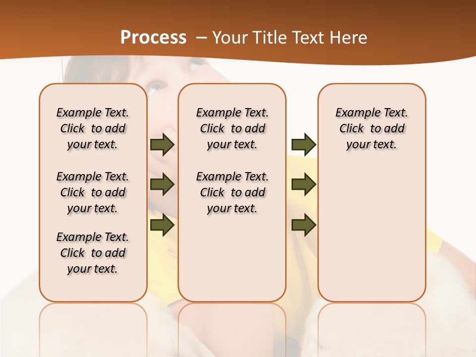 Fur Child Portrait PowerPoint Template