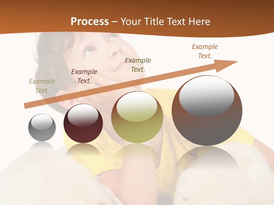 Fur Child Portrait PowerPoint Template