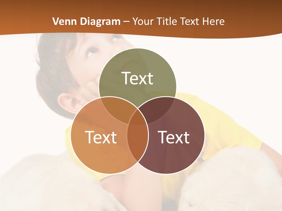 Fur Child Portrait PowerPoint Template