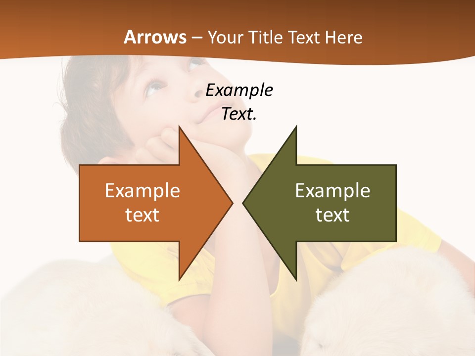 Fur Child Portrait PowerPoint Template