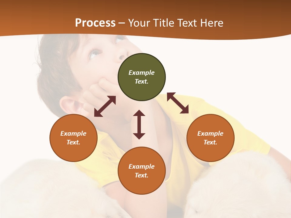 Fur Child Portrait PowerPoint Template