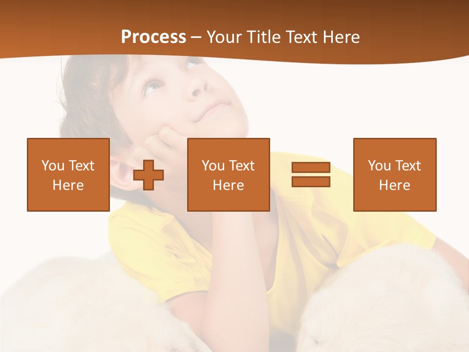 Fur Child Portrait PowerPoint Template