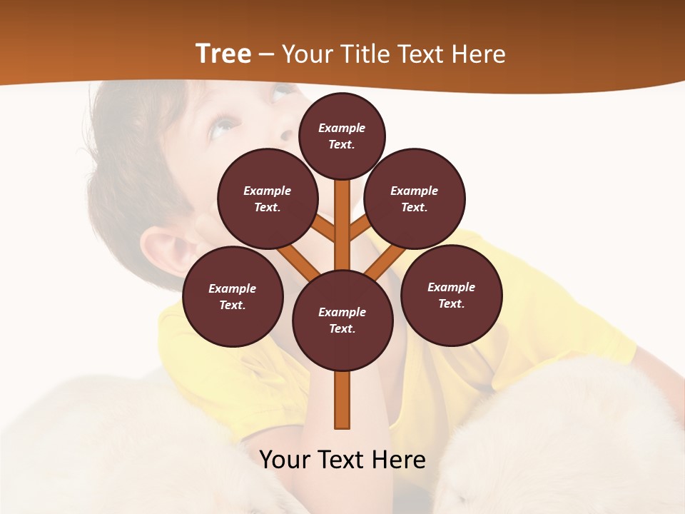 Fur Child Portrait PowerPoint Template