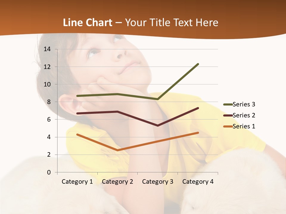 Fur Child Portrait PowerPoint Template