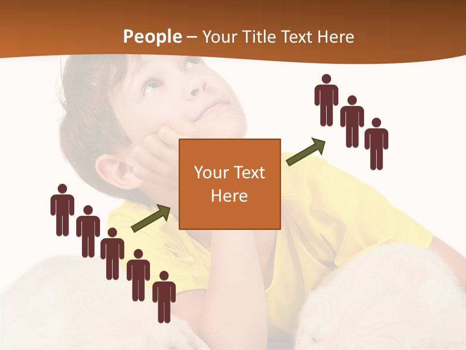 Fur Child Portrait PowerPoint Template