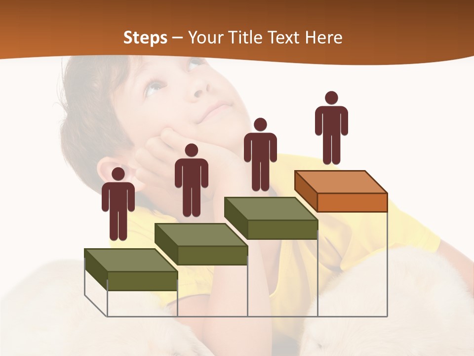 Fur Child Portrait PowerPoint Template