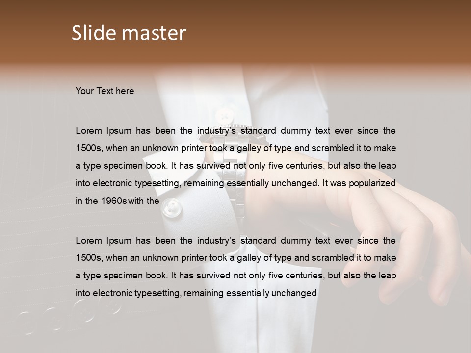 Minute Wrist Business PowerPoint Template