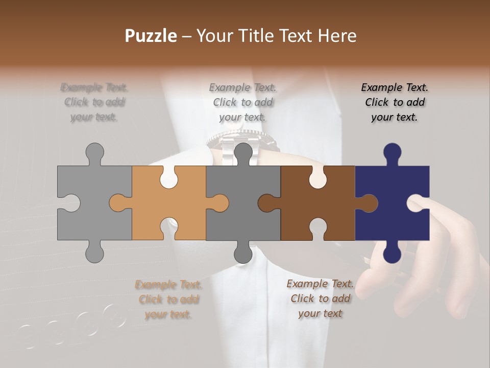 Minute Wrist Business PowerPoint Template