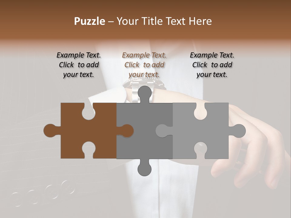 Minute Wrist Business PowerPoint Template