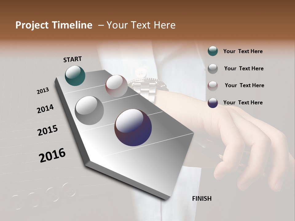 Minute Wrist Business PowerPoint Template