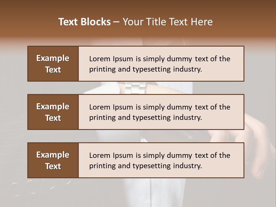 Minute Wrist Business PowerPoint Template