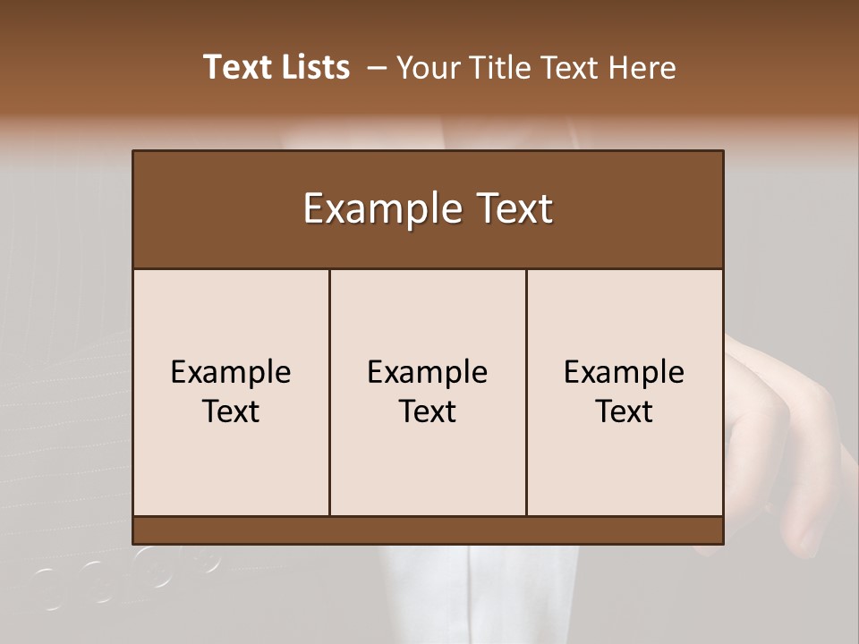 Minute Wrist Business PowerPoint Template