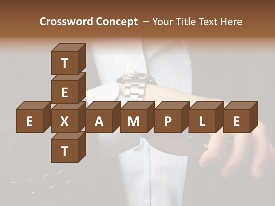 Minute Wrist Business PowerPoint Template