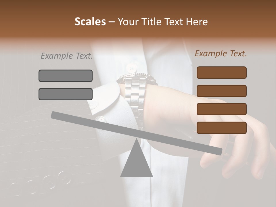 Minute Wrist Business PowerPoint Template