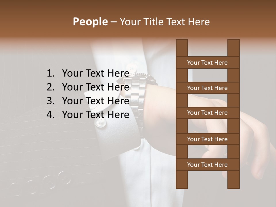 Minute Wrist Business PowerPoint Template