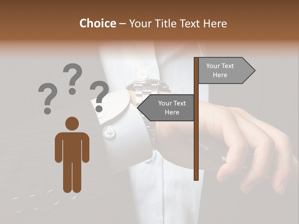 Minute Wrist Business PowerPoint Template