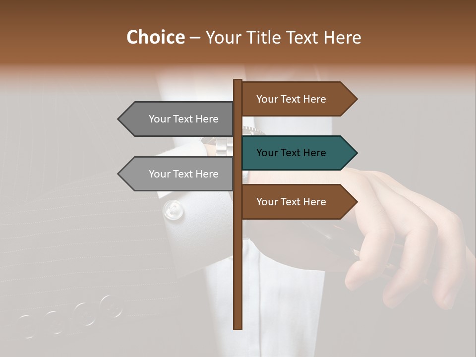 Minute Wrist Business PowerPoint Template